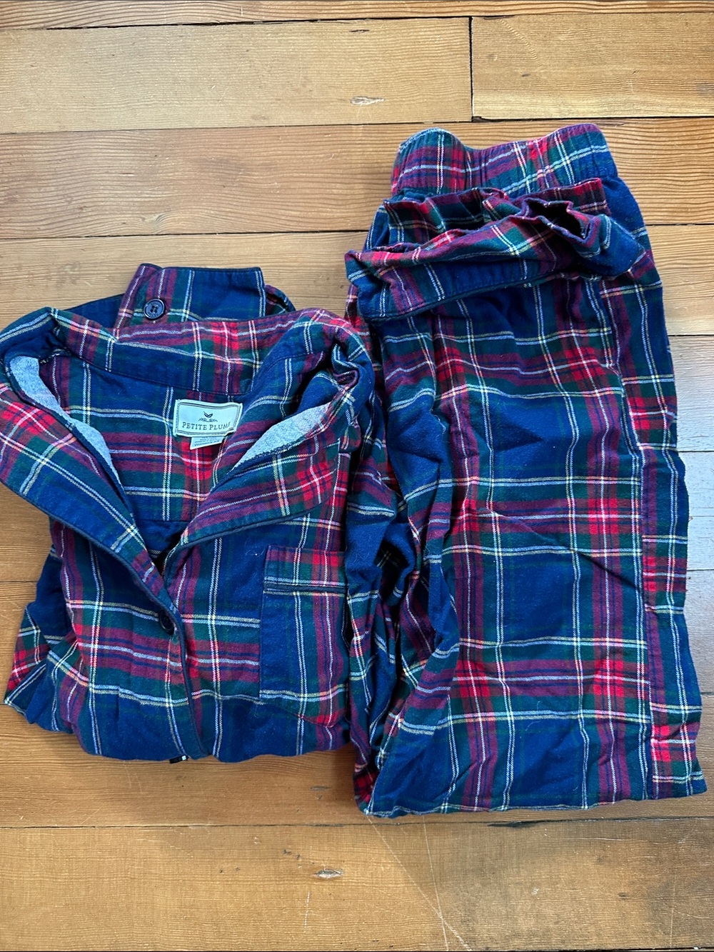 Petit Plume flannel pajama set